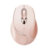 Ratón inalámbrico Inphic M8P 2.4G con carga USB silenciosa para niñas, ratón ergonómico portátil de oficina con pantalla de alimentación